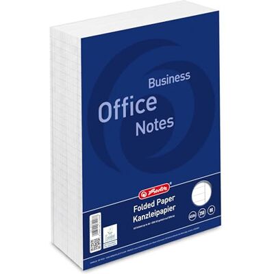 Herlitz Landré Kanzlei-Papier A3 auf A4 gefalzt, liniert mit Rand rechts, 80 g/m², 250 Bogen Herlitz Landré Kanzlei-Papier A3 auf A4 gefalzt, liniert mit Rand rechts, 80 g/m², 250 Bogen