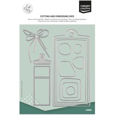 Creative Stanzschablonen Set Etiketten 13 Cutting Dies von 2 x 2 cm bis 9 x 19 cm Bastelzubehör für Karten Basteln, Scrapbooking und Journaling Kombniere mit Stanz- und Prägemaschinen Creative Stanzschablonen Set Etiketten 13 Cutting Dies von 2 x 2 cm bis 9 x 19 cm Bastelzubehör für Karten Basteln, Scrapbooking und Journaling Kombniere mit Stanz- und Prägemaschinen