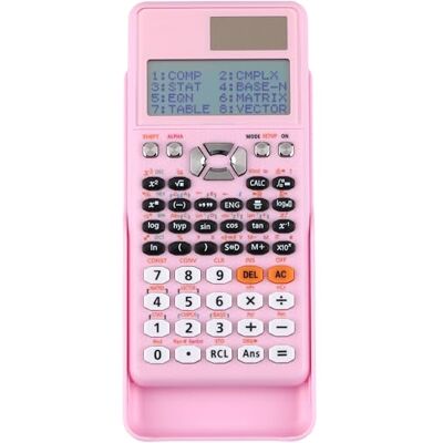 Altaudia Wissenschaftlicher Taschenrechner mit 417 Funktionen, Schutzabdeckung, Solarpanel, LR44-Batterie, Standardgröße, Maße 16,5 x 8 x 1,5 cm, LCD-Display 96 x 31 Pixel, leicht (Rosa) Altaudia Wissenschaftlicher Taschenrechner mit 417 Funktionen, Schutzabdeckung, Solarpanel, LR44-Batterie, Standardgröße, Maße 16,5 x 8 x 1,5 cm, LCD-Display 96 x 31 Pixel, leicht (Rosa)