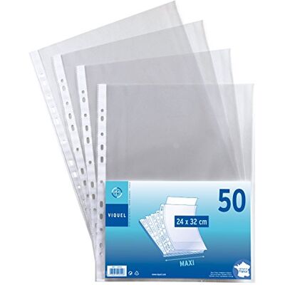 Viquel 50 Stück Prospekthüllen aus Polypropylen 24 x 32 Viquel 50 Stück Prospekthüllen aus Polypropylen 24 x 32