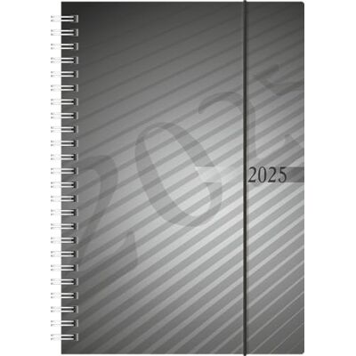 rido/idé Buchkalender Modell futura 2 (2025), 2 Seiten = 1 Woche, A5, 160 Seiten, PP-Einband, anthrazit rido/idé Buchkalender Modell futura 2 (2025), 2 Seiten = 1 Woche, A5, 160 Seiten, PP-Einband, anthrazit