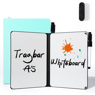 AGM Whiteboard Klein A5 Kein Magnet, 22 x 17cm Mini Tragbar Memoboard Doppelseitiges Whiteboard Abwischbar Harte Schale für Büro, Schule, Zuhause inkl. 1 Marker mit Radierspitze AGM Whiteboard Klein A5 Kein Magnet, 22 x 17cm Mini Tragbar Memoboard Doppelseitiges Whiteboard Abwischbar Harte Schale für Büro, Schule, Zuhause inkl. 1 Marker mit Radierspitze