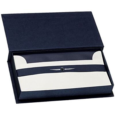 Rössler edle Karten mit Umschlag Briefpapier Set Briefpapier edel 15 Karten DIN lang 15 Briefumschläge DIN lang 235 x 130 x 40mm 1 Stück Farbe: Blau Papier in Weiß Rössler edle Karten mit Umschlag Briefpapier Set Briefpapier edel 15 Karten DIN lang 15 Briefumschläge DIN lang 235 x 130 x 40mm 1 Stück Farbe: Blau Papier in Weiß