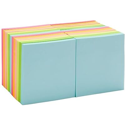 Amazon Standard-Haftnotizen, 24 Blöcke, Selbstklebende Notizblöcke, Verschiedene Farben, 7,6cm x 7,6cm Amazon Standard-Haftnotizen, 24 Blöcke, Selbstklebende Notizblöcke, Verschiedene Farben, 7,6cm x 7,6cm