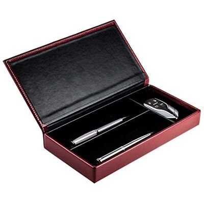 DELMON VARONE Personalisierbarer Ablagekasten mit Deckel aus Premium Leder Cambridge rot Stift-Schale für Kugelschreiber, Füller & Schreibutensilien Echtleder Schreibgeräte-Etui mit 3 Fächer DELMON VARONE Personalisierbarer Ablagekasten mit Deckel aus Premium Leder Cambridge rot Stift-Schale für Kugelschreiber, Füller & Schreibutensilien Echtleder Schreibgeräte-Etui mit 3 Fächer