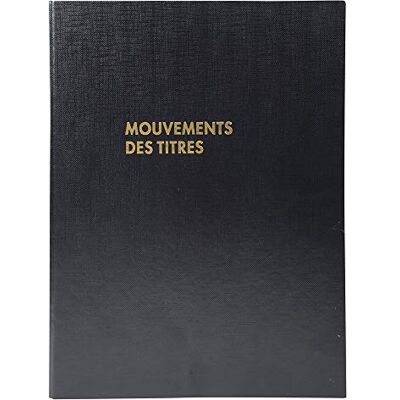 Exacompta 591E – ein Register für Einband, 32 x 24 cm, 4 Ringe mit 100 bedruckten Blättern, Titelbewegungen Exacompta 591E – ein Register für Einband, 32 x 24 cm, 4 Ringe mit 100 bedruckten Blättern, Titelbewegungen