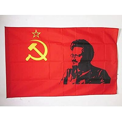 AZ FLAG Flagge Sowjetunion UDSSR mit Trotzki 90x60 cm Hohlsaum Für innen und außen Kommunismus dekorative Flagge doppelte Nähte und verstärkte Kanten mit Masttunnel 100D Polyester AZ FLAG Flagge Sowjetunion UDSSR mit Trotzki 90x60 cm Hohlsaum Für innen und außen Kommunismus dekorative Flagge doppelte Nähte und verstärkte Kanten mit Masttunnel 100D Polyester
