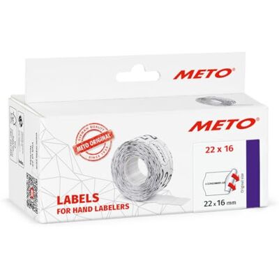 Meto Preisauszeichner Etiketten Vordruck « A consommer jusqu’au » (22x16 mm, 2-zeilig, 6.000 Preisetiketten, weiß, permanent Meto Preisauszeichner Etiketten Vordruck « A consommer jusqu’au » (22x16 mm, 2-zeilig, 6.000 Preisetiketten, weiß, permanent