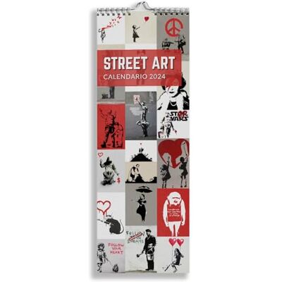 "Imagicom" Slim Street Art Wandkalender 2024, 12 Monate, mit Spiralbindung, ideal für Büro, Zuhause und als Geschenk. "Imagicom" Slim Street Art Wandkalender 2024, 12 Monate, mit Spiralbindung, ideal für Büro, Zuhause und als Geschenk.