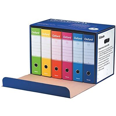 Esselte Oxford Multicolor Karton Ordner Mehrfarben, 32x34x55 cm, 6er Pack Esselte Oxford Multicolor Karton Ordner Mehrfarben, 32x34x55 cm, 6er Pack
