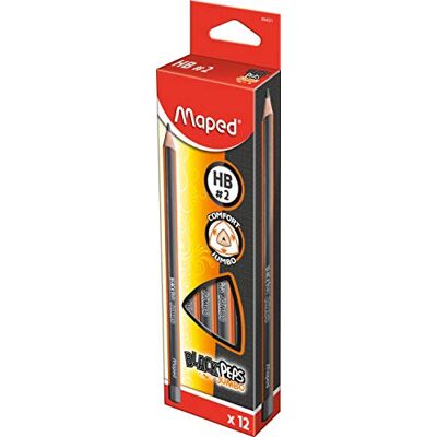 Maped 12x Bleistifte BLACK'PEPS JUMBO HB mittel Maped 12x Bleistifte BLACK'PEPS JUMBO HB mittel