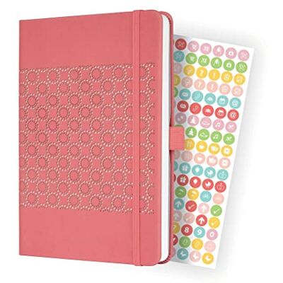 Sigel J2203 Wochenkalender Jolie 2022 ca. A5 rose Hardcover 174 Seiten mit vielen Infos und praktischen Stickern FSC-zertifiziert Terminplaner Sigel J2203 Wochenkalender Jolie 2022 ca. A5 rose Hardcover 174 Seiten mit vielen Infos und praktischen Stickern FSC-zertifiziert Terminplaner