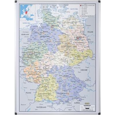 Bi-Office MAP0101002 Deutschlandkarte, laminiert oder magnetisch Bi-Office MAP0101002 Deutschlandkarte, laminiert oder magnetisch