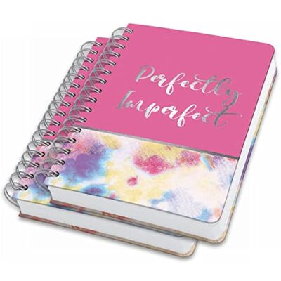 Sigel JN609/2 Spiralblock A5 dotted, Notizblock Bullet Journal Jolie, 120 g/m², pink, Batik, dickes 120g Papier, 240 Seiten, vegan, aus nachhaltigem Papier hergestellt Sigel JN609/2 Spiralblock A5 dotted, Notizblock Bullet Journal Jolie, 120 g/m², pink, Batik, dickes 120g Papier, 240 Seiten, vegan, aus nachhaltigem Papier hergestellt