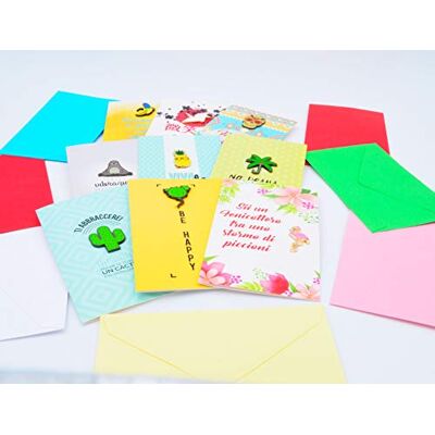 ITALIAN JOY PinApp Karten mit Pins Applikation, Sortiment Pin App, 9 Stück ITALIAN JOY PinApp Karten mit Pins Applikation, Sortiment Pin App, 9 Stück