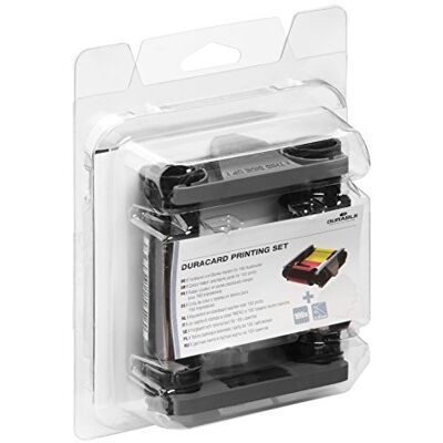 Durable Duracard Printing Set, Farbband und 100 Karten, sortiert, 891300 Zubehör für Kartendrucker Duracard ID 300, YMCKO-Farbband und PVC-Karten, Format 53,98 x 85,60 mm, wasserfester Druck Durable Duracard Printing Set, Farbband und 100 Karten, sortiert, 891300 Zubehör für Kartendrucker Duracard ID 300, YMCKO-Farbband und PVC-Karten, Format 53,98 x 85,60 mm, wasserfester Druck