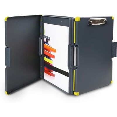 Dexas Duo Clipcase Doppelseitige Aufbewahrungsbox und Organizer, Gelb, 25,4 x 33 x 5,72 cm, 740 g Dexas Duo Clipcase Doppelseitige Aufbewahrungsbox und Organizer, Gelb, 25,4 x 33 x 5,72 cm, 740 g