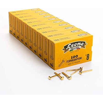 1000 Stück Ottonate Astra Nr. 8 (38 mm) 10 Boxen 100 Stück Löwe Dell'Era Made in Italy 1000 Stück Ottonate Astra Nr. 8 (38 mm) 10 Boxen 100 Stück Löwe Dell'Era Made in Italy