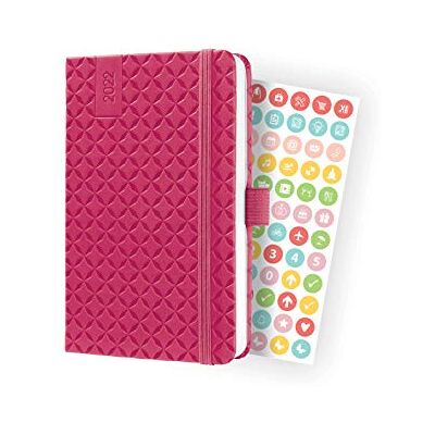 Sigel J2104 Wochenkalender Jolie 2022 ca. A6 pink Hardcover 174 Seiten mit fröhlichem Kalendarium, vielen Infos und praktischen Stickern FSC-zertifiziert Terminplaner Sigel J2104 Wochenkalender Jolie 2022 ca. A6 pink Hardcover 174 Seiten mit fröhlichem Kalendarium, vielen Infos und praktischen Stickern FSC-zertifiziert Terminplaner