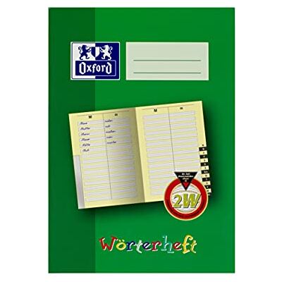 Oxford Wörterheft, A5, 28 Blatt, Lineatur 2W, grün, 10 Stück Oxford Wörterheft, A5, 28 Blatt, Lineatur 2W, grün, 10 Stück