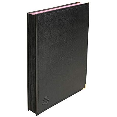 Exacompta 653765E Unterschriftenmappe (Sattelstich, vergoldete Metallecken, denhbarer Faltenrücken, Fixapage-System, 24 Fächer) 1 Stück schwarz Exacompta 653765E Unterschriftenmappe (Sattelstich, vergoldete Metallecken, denhbarer Faltenrücken, Fixapage-System, 24 Fächer) 1 Stück schwarz