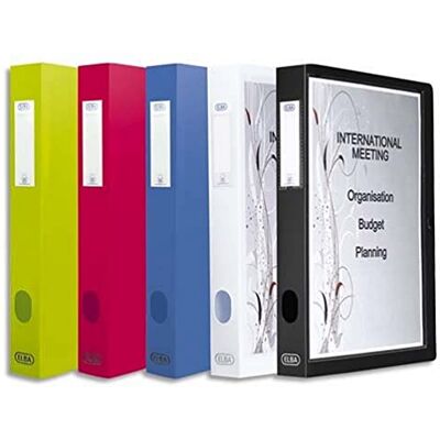 Elba Polyvision Ablagebox, personalisierbar, 24 x 32 cm), Rücken 4 cm, blickdicht, farblich sortiert, 8 Stück Elba Polyvision Ablagebox, personalisierbar, 24 x 32 cm), Rücken 4 cm, blickdicht, farblich sortiert, 8 Stück