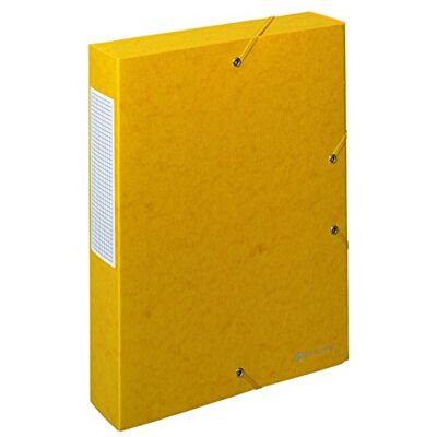 Exacompta 50919E 10er Pack Sammelbox Scotten aufgebaut mit Gummizug 60 mm breit aus extra starkem Colorspan-Karton mit Rückenschild für DIN A4 Archivbox Heftbox Sammelmappe gelb Exacompta 50919E 10er Pack Sammelbox Scotten aufgebaut mit Gummizug 60 mm breit aus extra starkem Colorspan-Karton mit Rückenschild für DIN A4 Archivbox Heftbox Sammelmappe gelb