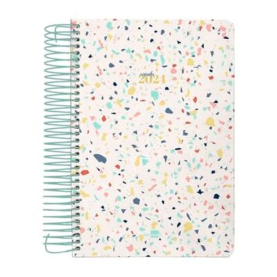 Liderpapel Perissa A5 2024 Wochenansicht, 80 g, Design: Terrazzo Liderpapel Perissa A5 2024 Wochenansicht, 80 g, Design: Terrazzo