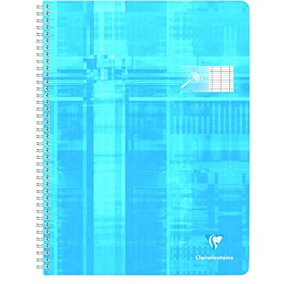 Clairefontaine 68396C Packung mit 10 Notizheften DIN A4+ 24x32cm, Spiralbindung, 50 Blatt ideal für Sehbehinderte, schwarze Lineatur 2,5mm 10x10, französische Lineatur, 90g, farbig sortiert, 1 Pack Clairefontaine 68396C Packung mit 10 Notizheften DIN A4+ 24x32cm, Spiralbindung, 50 Blatt ideal für Sehbehinderte, schwarze Lineatur 2,5mm 10x10, französische Lineatur, 90g, farbig sortiert, 1 Pack