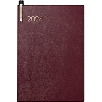 BRUNNEN Wochenkalender Modell 723 2024 2 Seiten = 1 Woche Blattgröße 7,6 x 11,2 cm bordeaux BRUNNEN Wochenkalender Modell 723 2024 2 Seiten = 1 Woche Blattgröße 7,6 x 11,2 cm bordeaux
