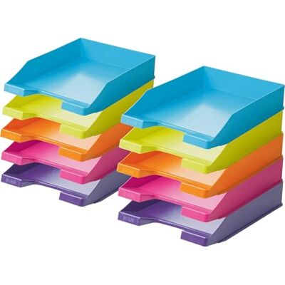 HAN 1027 Briefablage Klassik, Schreibtisch Organizer, Bürobedarf, Ablagefächer, Büromaterial, Briefkorb, Dokumentenablage, bis Format A4/C4 (Trend Colours, Modern Sortiert, 20 Briefablagen) HAN 1027 Briefablage Klassik, Schreibtisch Organizer, Bürobedarf, Ablagefächer, Büromaterial, Briefkorb, Dokumentenablage, bis Format A4/C4 (Trend Colours, Modern Sortiert, 20 Briefablagen)