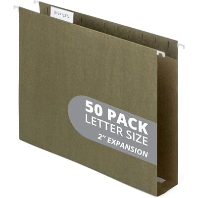 Blue Summit Supplies Hängeregistraturmappen mit 5,1 cm Erweiterung, Briefgröße, 50 Ordner, Hängetasche Organizer, Aktenhefter Blue Summit Supplies Hängeregistraturmappen mit 5,1 cm Erweiterung, Briefgröße, 50 Ordner, Hängetasche Organizer, Aktenhefter
