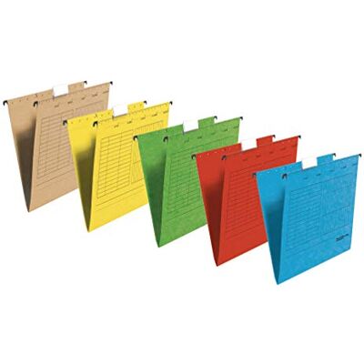 FALKEN 5x Hängemappe Recycling DIN A4 seitlich offen farbig sortiert FALKEN 5x Hängemappe Recycling DIN A4 seitlich offen farbig sortiert