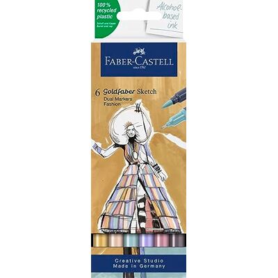 Faber-Castell Goldfaber Sketch Marker Fashion, 6 Farben Faber-Castell Goldfaber Sketch Marker Fashion, 6 Farben