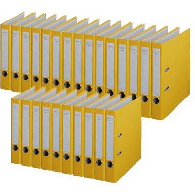 Leitz Centra Standard-Ordner (grauappe RC, mit PP-Folie kaschiert, A4, 5,2 cm Rückenbreite, Chromos) gelb, 25 Stück Leitz Centra Standard-Ordner (grauappe RC, mit PP-Folie kaschiert, A4, 5,2 cm Rückenbreite, Chromos) gelb, 25 Stück