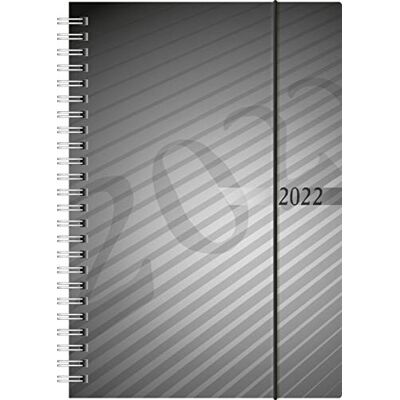 rido/idé 7021102902 Buchkalender futura 2, 2 Seiten = 1 Woche, 148 x 208 mm, PP-Einband anthrazit, Kalendarium 2022, Wire-O-Bindung rido/idé 7021102902 Buchkalender futura 2, 2 Seiten = 1 Woche, 148 x 208 mm, PP-Einband anthrazit, Kalendarium 2022, Wire-O-Bindung