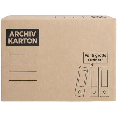 BURI Archivkarton A4 Ordnerbox für 5 Ordner Archivbox Wellpappe Braun Stabil , Steckdeckel, stapelbar bis 30 kg, Tragegriffe, Beschriftungsfeld, Büro, Lager, Dokumentenaufbewahrung, stabil BURI Archivkarton A4 Ordnerbox für 5 Ordner Archivbox Wellpappe Braun Stabil , Steckdeckel, stapelbar bis 30 kg, Tragegriffe, Beschriftungsfeld, Büro, Lager, Dokumentenaufbewahrung, stabil