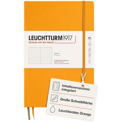 LEUCHTTURM1917 365634 Notizbuch Composition (B5), Softcover, 123 nummerierte Seiten, Rising Sun, Dotted LEUCHTTURM1917 365634 Notizbuch Composition (B5), Softcover, 123 nummerierte Seiten, Rising Sun, Dotted