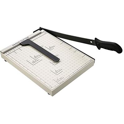 COOCHEER A4 Papierschneider Papierschneidemaschine Fotoschneider Hebelschneider Schneidegerät Schrottmaschineider, Weiß COOCHEER A4 Papierschneider Papierschneidemaschine Fotoschneider Hebelschneider Schneidegerät Schrottmaschineider, Weiß