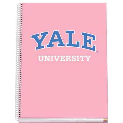 DOHE A4-Notizbuch, kariert, Spiralbindung, 100 Blatt, 90 g/m², kariert, 5 mm, Hardcover, Yale University Pink Lady, Schulmaterial Rosa DOHE A4-Notizbuch, kariert, Spiralbindung, 100 Blatt, 90 g/m², kariert, 5 mm, Hardcover, Yale University Pink Lady, Schulmaterial Rosa