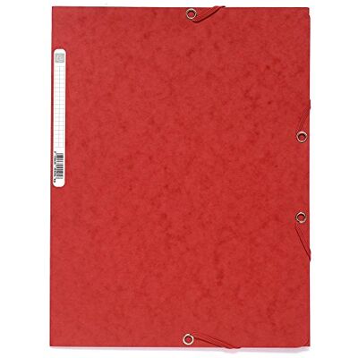 Exacompta 55505E 25er Pack Eckspanner-Mappe. Aus extra starkem Manila-Karton DIN A4 mit 2 Gummizügen und 3 Klappen 1 Stück rot Sammelmappe Dokumentenmappe Exacompta 55505E 25er Pack Eckspanner-Mappe. Aus extra starkem Manila-Karton DIN A4 mit 2 Gummizügen und 3 Klappen 1 Stück rot Sammelmappe Dokumentenmappe