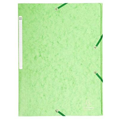 Exacompta 17122H 25er Pack Einschlagmappe aus extra starkem Colorspan-Karton für DIN A4 mit 3 Klappen und 2 Gummizügen lindgrün Exacompta 17122H 25er Pack Einschlagmappe aus extra starkem Colorspan-Karton für DIN A4 mit 3 Klappen und 2 Gummizügen lindgrün
