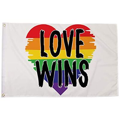 AZ FLAG Flagge Cœurs Arc En Ciel L'Amour Gagne 90x60 cm 2 Ösen Für innen und außen Schwul dekorative Flagge doppelte Nähte und verstärkte Kanten mit Metallösen 100D Polyester AZ FLAG Flagge Cœurs Arc En Ciel L'Amour Gagne 90x60 cm 2 Ösen Für innen und außen Schwul dekorative Flagge doppelte Nähte und verstärkte Kanten mit Metallösen 100D Polyester