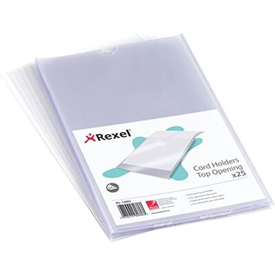 Rexel Hüllen (Nyrex, kurze Seite offen, Format A5) 25 Stück Rexel Hüllen (Nyrex, kurze Seite offen, Format A5) 25 Stück