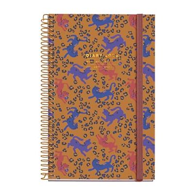 Miquelrius Tagesplaner 2026, ähnlich A6+ (117 x 182 mm), Tagesplaner, fester Kartoneinband, Spiralbindung, Gummibandverschluss, Papier 80 g/m², CAT-EN-PT, Leopard Miquelrius Tagesplaner 2026, ähnlich A6+ (117 x 182 mm), Tagesplaner, fester Kartoneinband, Spiralbindung, Gummibandverschluss, Papier 80 g/m², CAT-EN-PT, Leopard