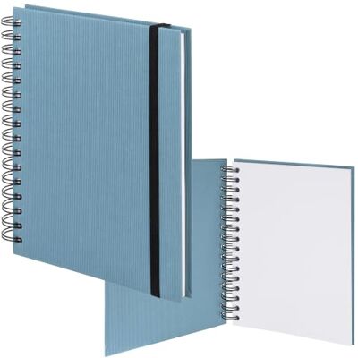 Rössler S.O.H.O. Notizbuch A5 blanko mit Gummizug Denim Spiralnotizbuch mit Gummizug für Notizen, Skizzen, Bullet Journaling, Ideen und Planung Rössler S.O.H.O. Notizbuch A5 blanko mit Gummizug Denim Spiralnotizbuch mit Gummizug für Notizen, Skizzen, Bullet Journaling, Ideen und Planung