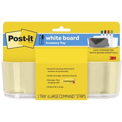 Post-it Dry Erase Zubehörablage, Schwarz (DEFTRAY) Post-it Dry Erase Zubehörablage, Schwarz (DEFTRAY)