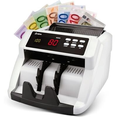 Olympia Geldzähler NC 520plus für sortiertes Zählen Prüfung der Geldscheine auf UV- und MG Stückzähler Olympia Geldzähler NC 520plus für sortiertes Zählen Prüfung der Geldscheine auf UV- und MG Stückzähler