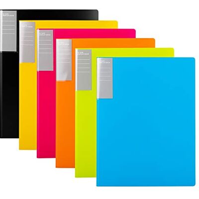 Amazon Sichtbuch, A4, 30 Hüllen, 6er-Pack, Mehrfarbig Amazon Sichtbuch, A4, 30 Hüllen, 6er-Pack, Mehrfarbig