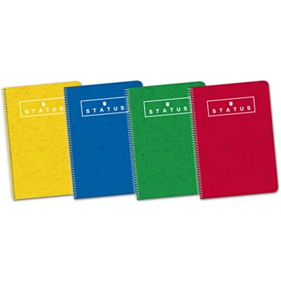 Enri Status – Packung mit 5 Notizbüchern Spiral, Hardcover Extra, fº, 4 x 4 °C/M Enri Status – Packung mit 5 Notizbüchern Spiral, Hardcover Extra, fº, 4 x 4 °C/M